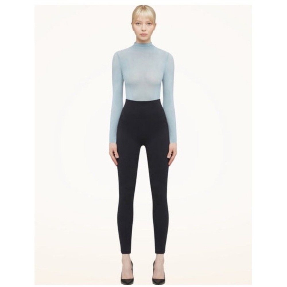Wolford Venus Leggings 14993 with Mesh Panel overlay XS retails $235